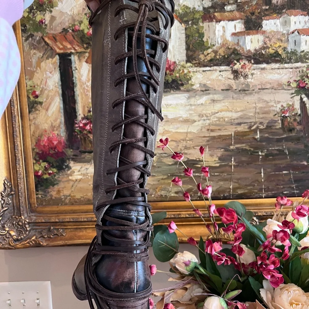 Freebird by Steven COAL boots Over the Knee Boots - Picture 3 of 5